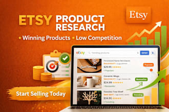 do etsy product research for winning and profitable products