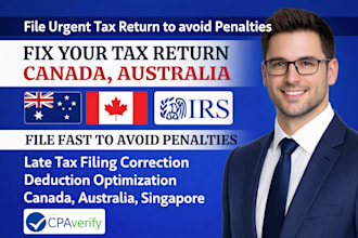 provide tax filling support canada australian singapore fast and accurate