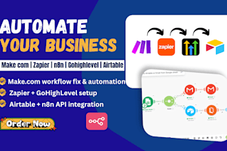 setup make com scenerio zapier ghl automation lindy integromat ai agent workflow