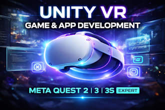 do unity app and game development for meta quest 2, 3, 3s