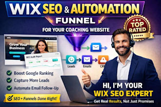 do wix seo optimization wix automation funnel for your coaching website