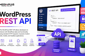 build API integration, rest API, woocommerce, wordpress API and webhooks fast