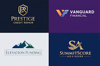 design unique credit repair accounting financial logo credit repair flyer