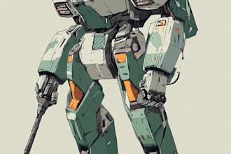 high quality robot, mecha concepts