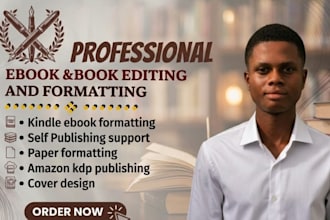 professional amazon KDP book formatting for kindle and paperback