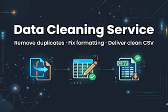 clean, deduplicate and format your messy CSV data