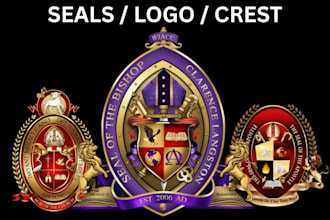 do bishop seal, crest, church crest, church logo design