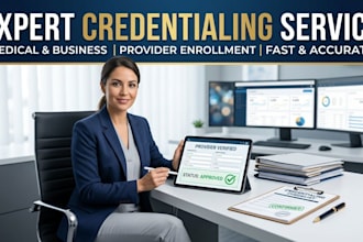 handle provider credentialing and caqh enrollment