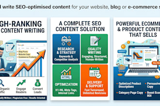 seo optimised content for your website blog or ecommerce store