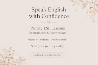 help you improve your english speaking and pronunciation iam available any time