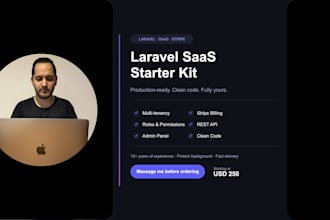 build a saas starter kit with multitenancy, auth and stripe billing