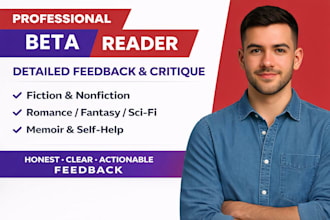 beta read your fantasy, horror, thriller, and suspense novel with feedback