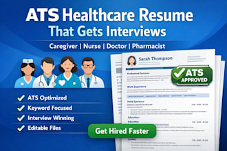 write caregiver pharmacist medical assistant doctor nurse ats healthcare resume