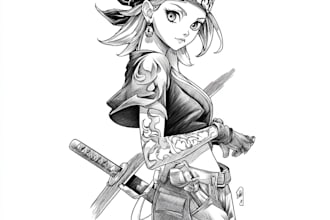 create the coolest anime or manga tattoo design