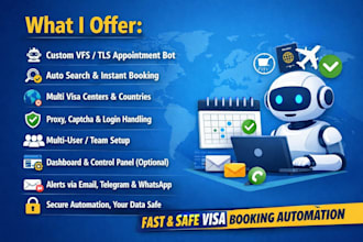 setup booking bot,vfs appointment,vfs appointment bot,vfs bot,ticket booking bot