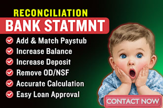 reconcile bank statement PDF to editable format