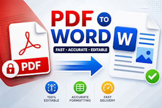 convert PDF to word or word to PDF