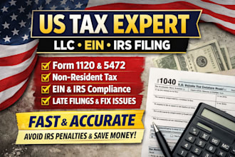 do US llc tax filing, ein, irs form 5472, 1120, 1040nr non resident tax return