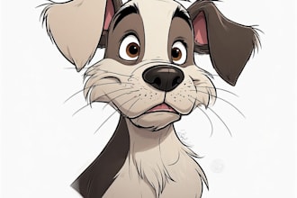 do a custom pet portrait, dog portrait, cat portrait