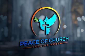 design a holy and inspirational church logo for you