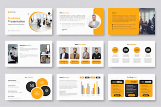 design powerpoint template company presentation  brand presentation