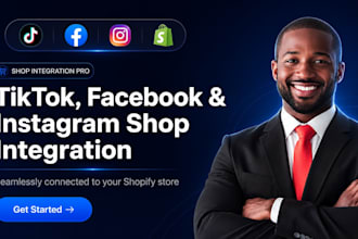 integrate tiktok shop facebook and instagram shop to shopify dropshipping store