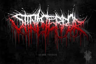 do extreme metal logo for death metal, grindcore, or doom