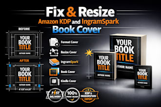 fix resize amazon KDP, ingramspark book cover