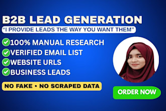 provide verified b2b leads and email list building