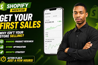 be your shopify dropshipping mentor, ecommerce coach, consultant shopify expert