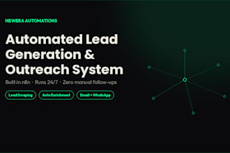 build an automated lead generation and outreach system for your business