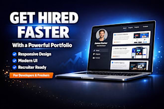 design and build a professional portfolio website for developers and freelancers