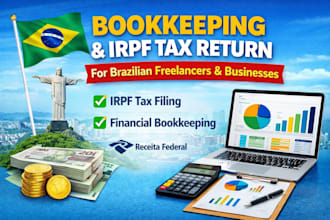 do bookkeeping and irpf tax return for brazilian freelancers and businesses