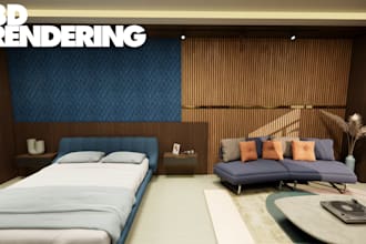 design 2d, 3d, floor plans and rendering of interior design
