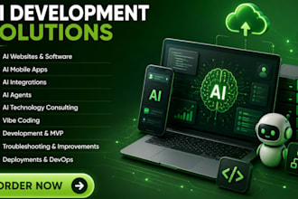 custom ai website development mobile app development as ai software developer