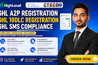 complete ghl a2p registration, ghl 10dlc registration, ghl sms compliance