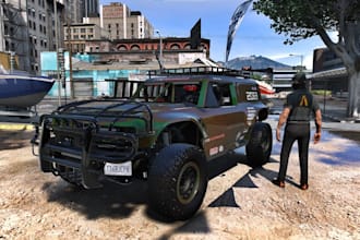 create custom gta v and fivem car models with high detailed design and wraps