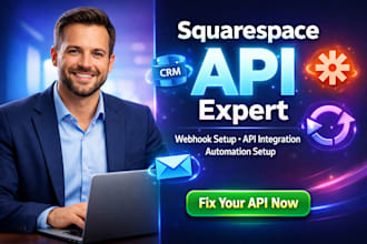 do squarespace api integration webhook setup and automation