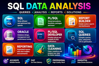 do sql data analysis ,queries ,reports and database management