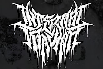 design a sick deathcore or death metal logo for your band