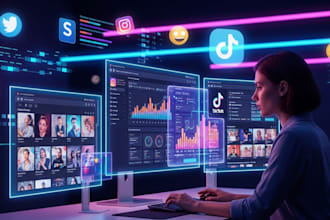 professionally manage your social media, create engaging content, boost growth
