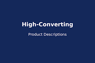 write high quality product descriptions for your online