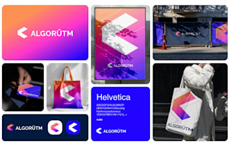 design  logo and brand identity with full branding kit