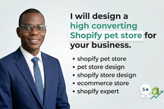design a high converting shopify pet store develop shopify store dropshipping