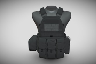 create 3d model assets backpack helmet weapon outfit for arma 3 and 3d printing
