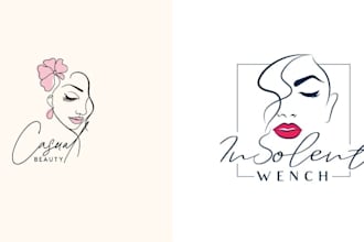 do sophisticated, luxe feminine logo design