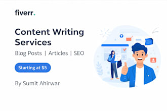 write blog posts and do data entry work professionally