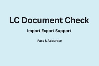 prepare and check import export and lc documents