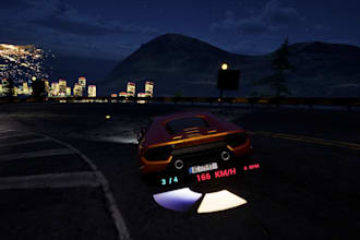 create racing game with HQ features