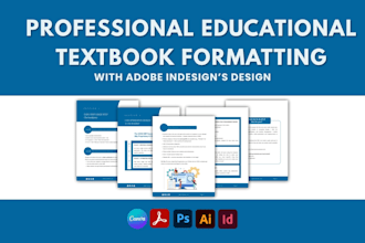 format, design educational textbook, activity book, workbook with adobe indesign